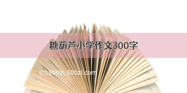 糖葫芦小学作文300字