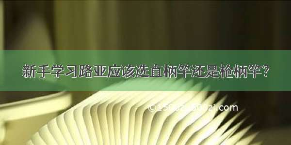 新手学习路亚应该选直柄竿还是枪柄竿？