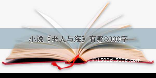 小说《老人与海》有感3000字