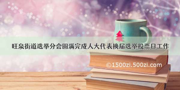 旺泉街道选举分会圆满完成人大代表换届选举投票日工作