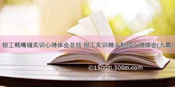 钳工鸭嘴锤实训心得体会总结 钳工实训榔头制作心得体会(九篇)