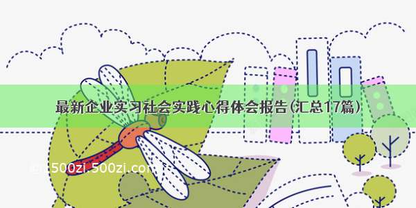 最新企业实习社会实践心得体会报告(汇总17篇)