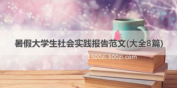 暑假大学生社会实践报告范文(大全8篇)