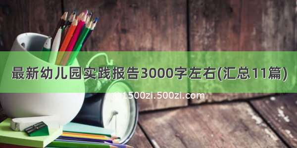 最新幼儿园实践报告3000字左右(汇总11篇)