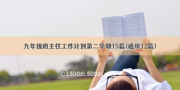 九年级班主任工作计划第二学期15篇(通用12篇)