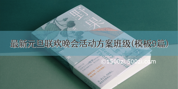 最新元旦联欢晚会活动方案班级(模板9篇)