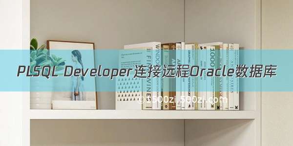 PLSQL Developer连接远程Oracle数据库