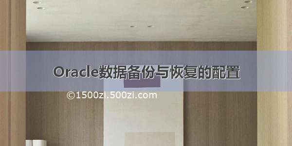 Oracle数据备份与恢复的配置