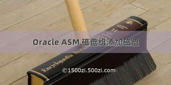 Oracle ASM 磁盘组添加磁盘