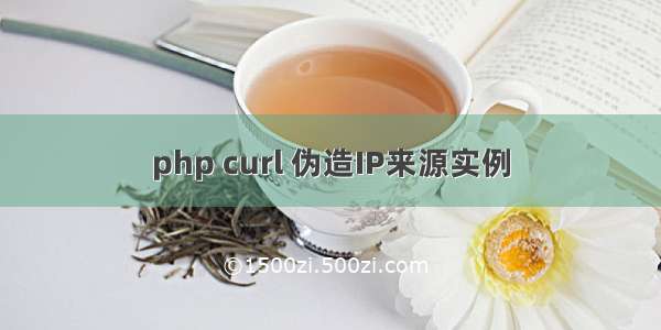 php curl 伪造IP来源实例