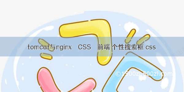 tomcat与nginx – CSS – 前端 个性搜索框 css