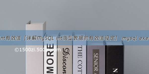 MySQL设置int有效值（详解MySQL int类型数据的有效值设定） mysql executequery