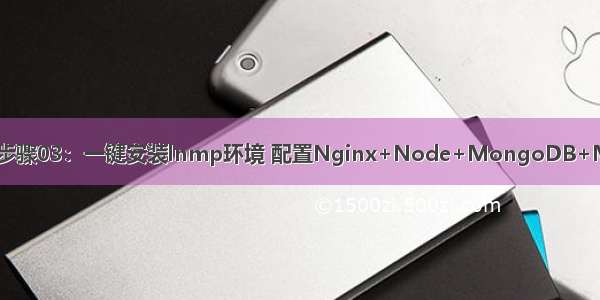 【项目上线】详细步骤03：一键安装lnmp环境 配置Nginx+Node+MongoDB+MySQL+PHP环境...