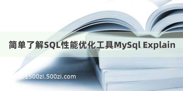 简单了解SQL性能优化工具MySql Explain