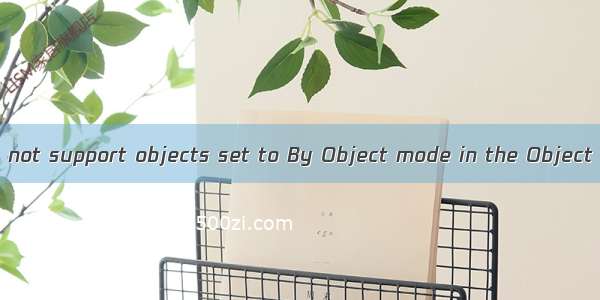 The FBX plug-in does not support objects set to By Object mode in the Object Properties Display