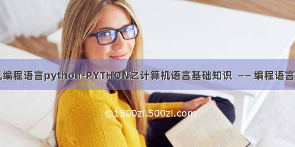计算机编程语言python-PYTHON之计算机语言基础知识  —— 编程语言的分类