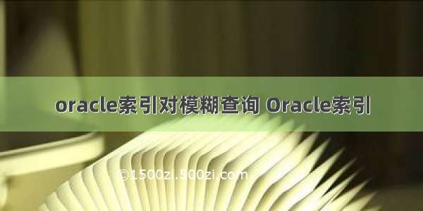 oracle索引对模糊查询 Oracle索引