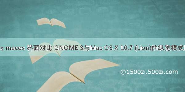 linux macos 界面对比 GNOME 3与Mac OS X 10.7 (Lion)的纵览模式比较