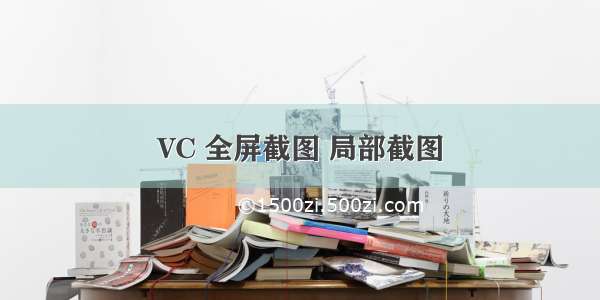 VC 全屏截图 局部截图