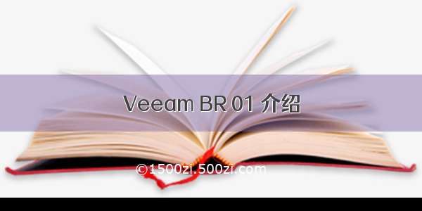 Veeam BR 01 介绍