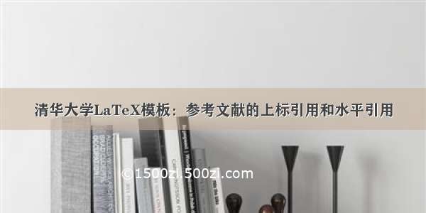 清华大学LaTeX模板：参考文献的上标引用和水平引用