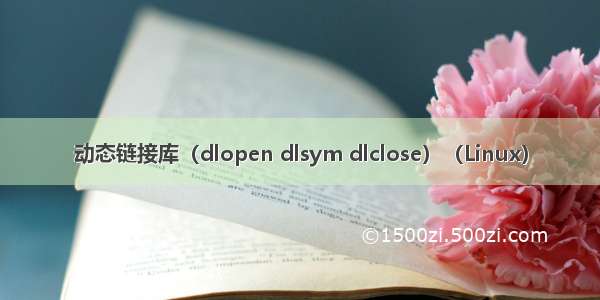 动态链接库（dlopen dlsym dlclose）（Linux）