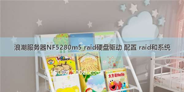 浪潮服务器NF5280m5 raid硬盘驱动 配置 raid和系统