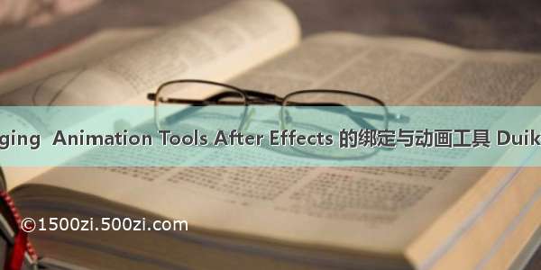 After Effects Duik: Rigging  Animation Tools After Effects 的绑定与动画工具 Duik插件  Lynda课程中文字幕