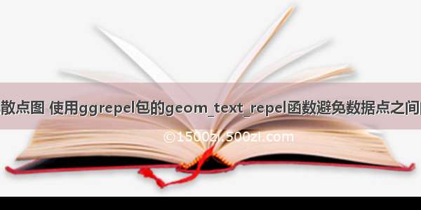 R语言可视化散点图 使用ggrepel包的geom_text_repel函数避免数据点之间的标签互相重