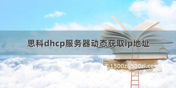 思科dhcp服务器动态获取ip地址