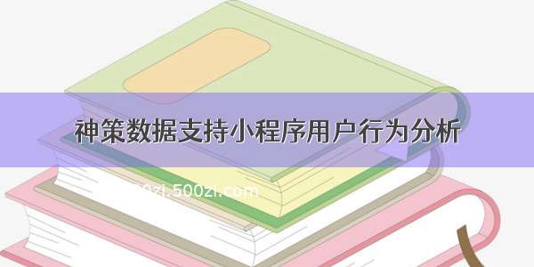 神策数据支持小程序用户行为分析