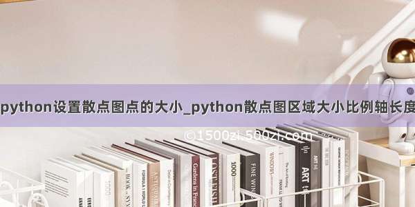 python设置散点图点的大小_python散点图区域大小比例轴长度