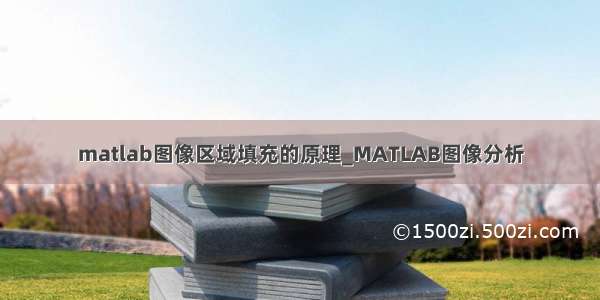 matlab图像区域填充的原理_MATLAB图像分析