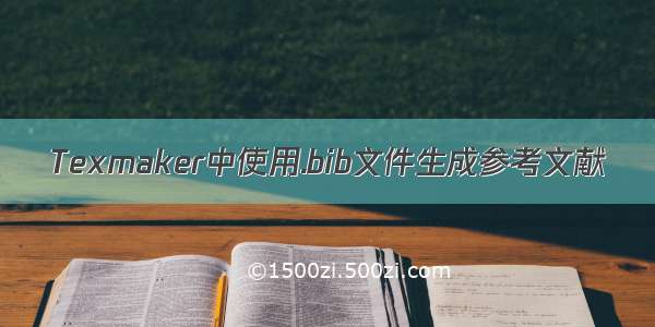 Texmaker中使用.bib文件生成参考文献