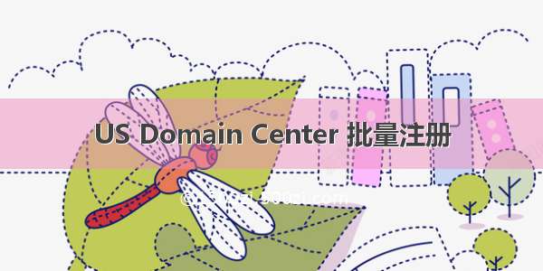 US Domain Center 批量注册