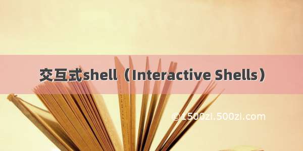 交互式shell（Interactive Shells）