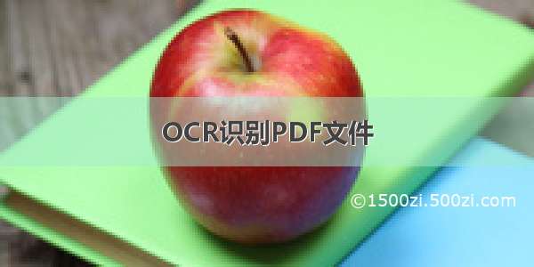 OCR识别PDF文件