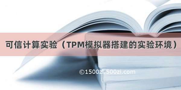 可信计算实验（TPM模拟器搭建的实验环境）