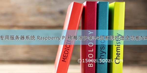 树莓派装专用服务器系统 Raspberry Pi 树莓派安装64位系统打造全功能NAS [全网最