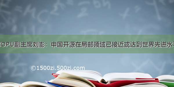 COPU副主席刘澎：中国开源在局部领域已接近或达到世界先进水平