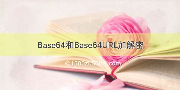 Base64和Base64URL加解密