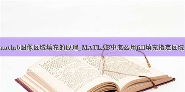 matlab图像区域填充的原理_MATLAB中怎么用fill填充指定区域？