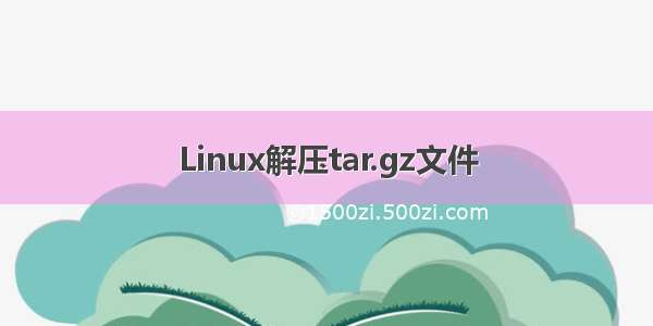 Linux解压tar.gz文件