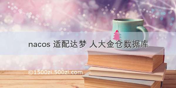 nacos 适配达梦 人大金仓数据库