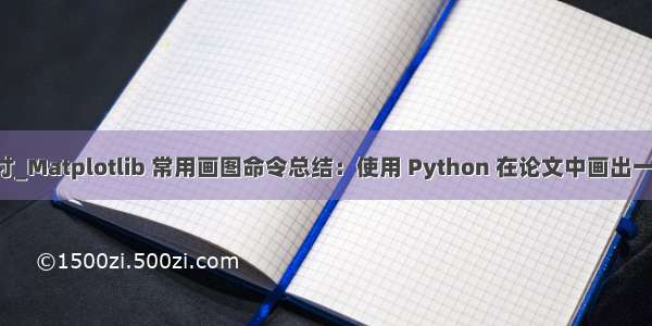 python画笔的尺寸_Matplotlib 常用画图命令总结：使用 Python 在论文中画出一手漂亮的数据图...