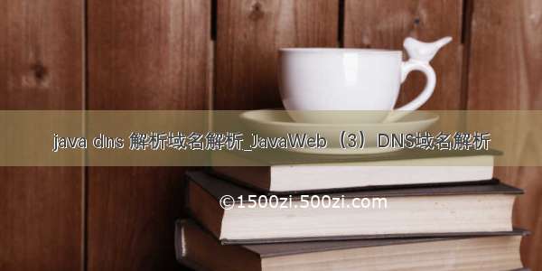 java dns 解析域名解析_JavaWeb（3）DNS域名解析