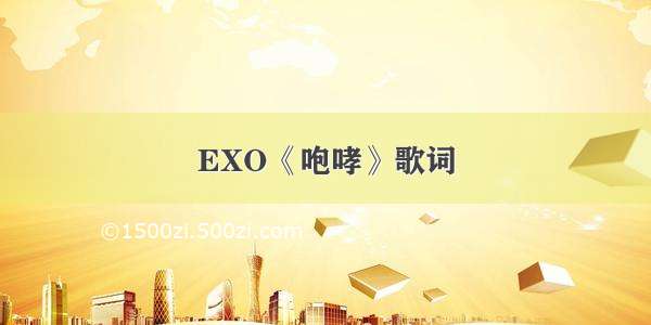 EXO《咆哮》歌词