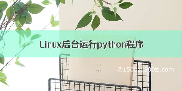 Linux后台运行python程序