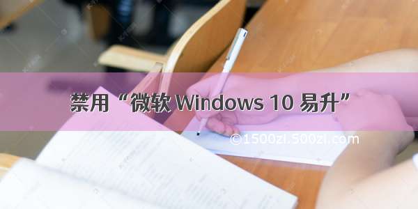 禁用“微软 Windows 10 易升”
