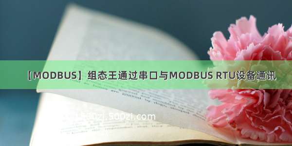 【MODBUS】组态王通过串口与MODBUS RTU设备通讯